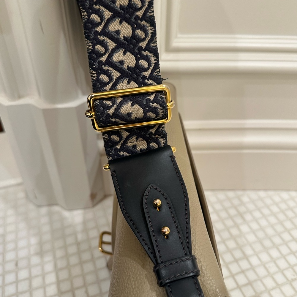 Dior Taupe Leather Crossbody Bag - Picture 5 of 16